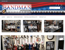 Tablet Screenshot of bandman.biz